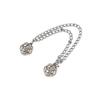Multi-Function Shorten Trouser Clip Button Tassel Chain Cuff-link Leg Cuff Fixing Pin  Skirts