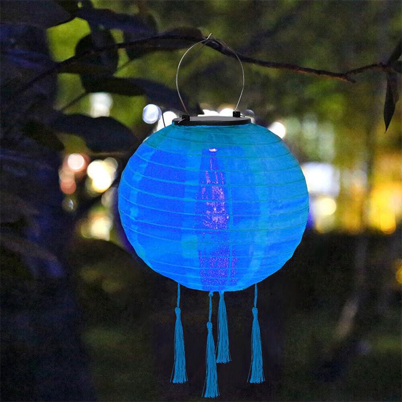 12 Inch Waterproof Solar Powered Lanterns Chinese Lantern Led Lamp Outdoor Decoration Balls Light Solar Lantern Party Decoration
