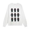 New Ih Nom Uh Nit Printed Loose Long Sleeve Crew Neck Sweater Trendy Brand Men's and Women's Same Style