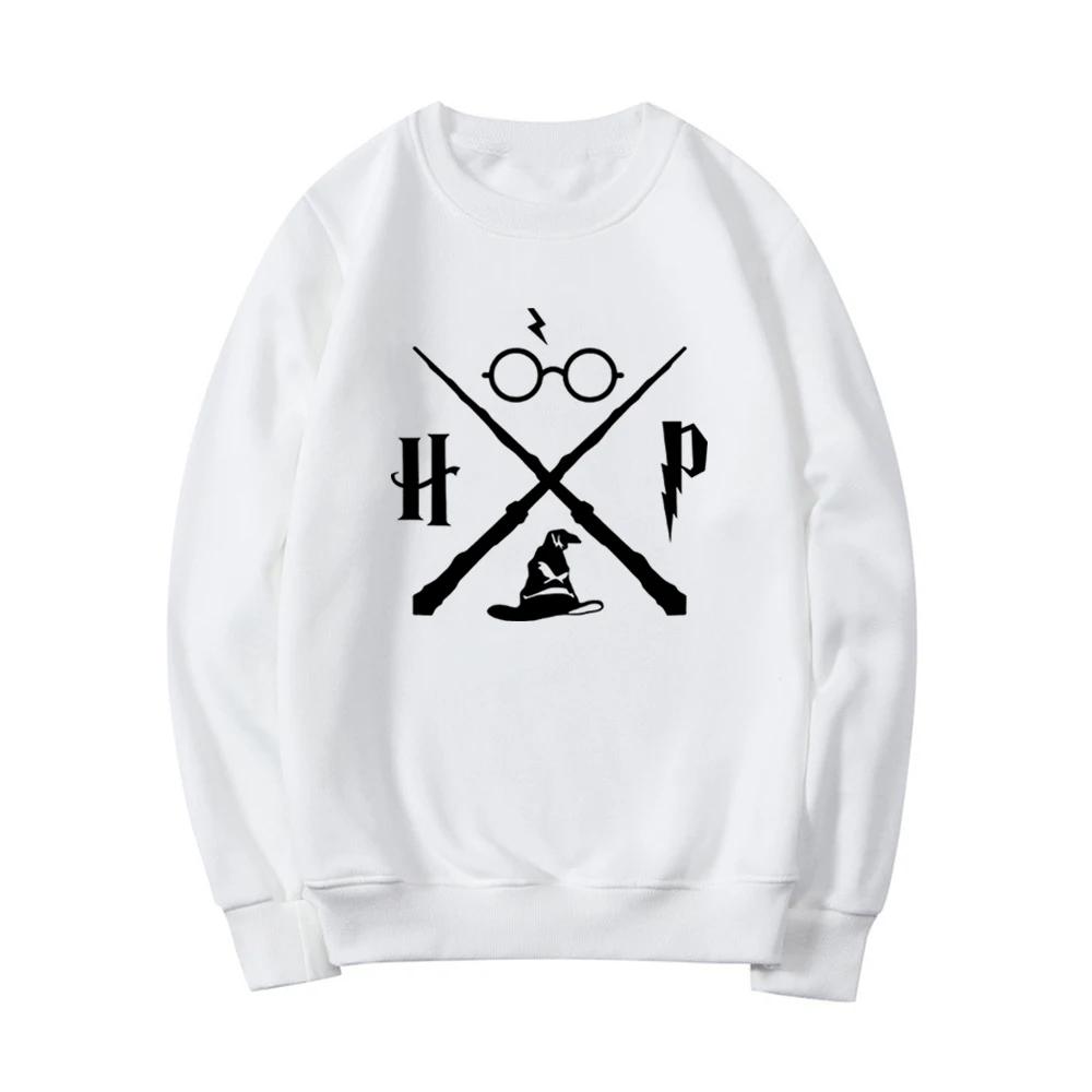 Mikina Wizard Hat Mikina Wizard Wand Mikina HP Pulovry s dlouhým rukávem Unisex mikiny s grafikou Mikiny Magic School Streetwear Top