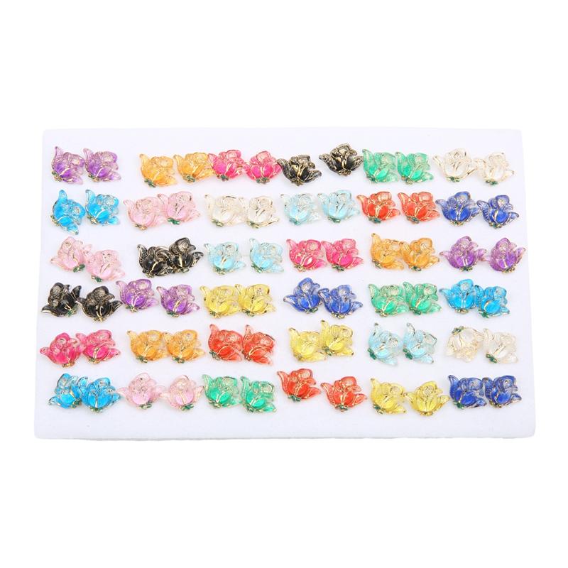 

36 пар/комплект. Модні геометричні сережки-гвоздики зі стразами змішаних стилів для жінок, дівчаток, ювелірні аксесуари style 22