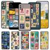 Vintage Stamp Puzzle Phone Case For OnePlus 15 13 12 11 10 Pro 13T 13R 12R 9 8T 8 7 7T 9R Nord 2T CE 2 3 4 5G Soft Cover