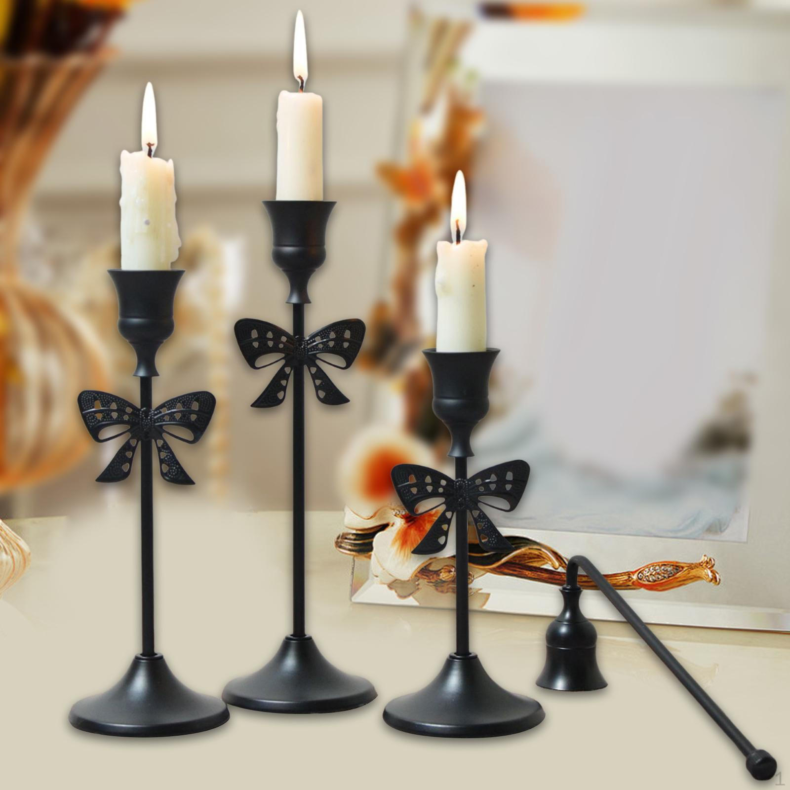 

3x Candle Holder Stand Home Decor Nordic Elegant Romantic Christmas Candlestick Candelabra