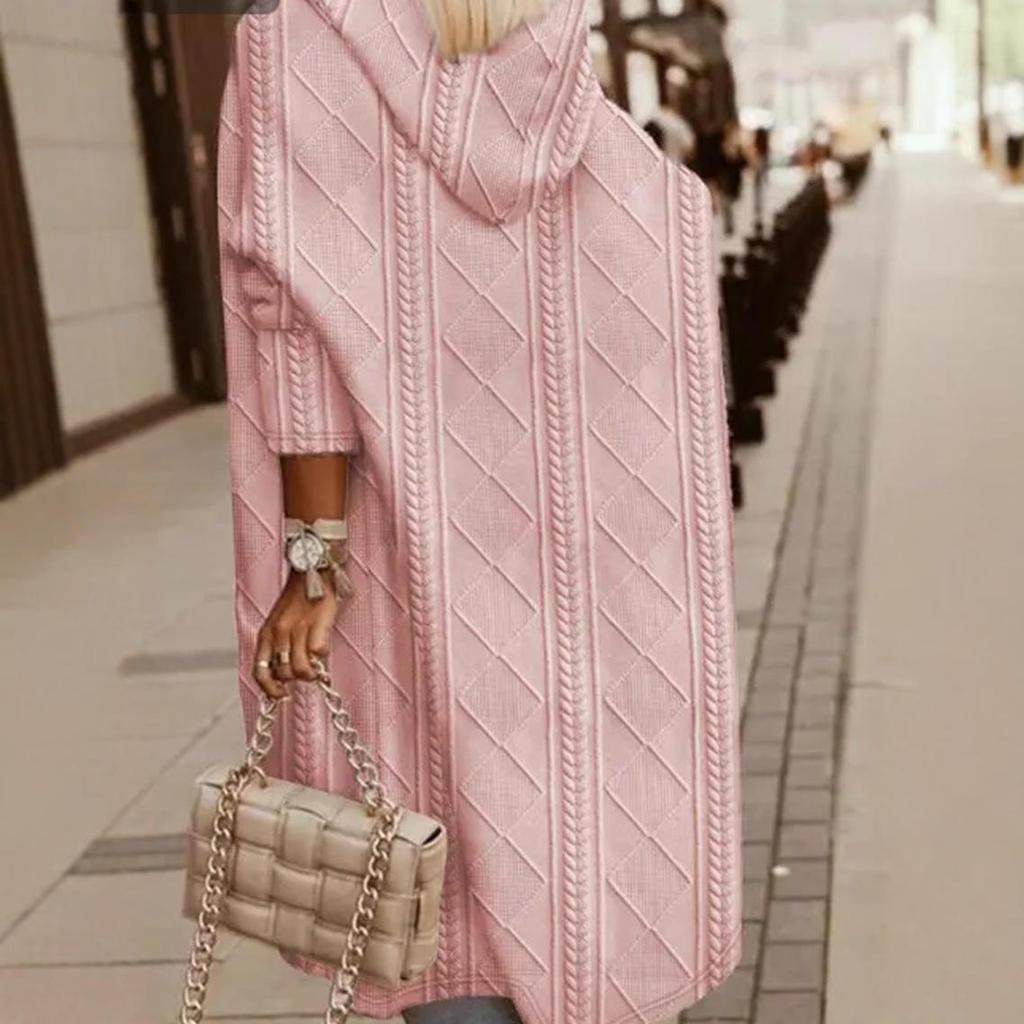 2023 Fall/Winter Women's Solid Hooded Wool Cardigan