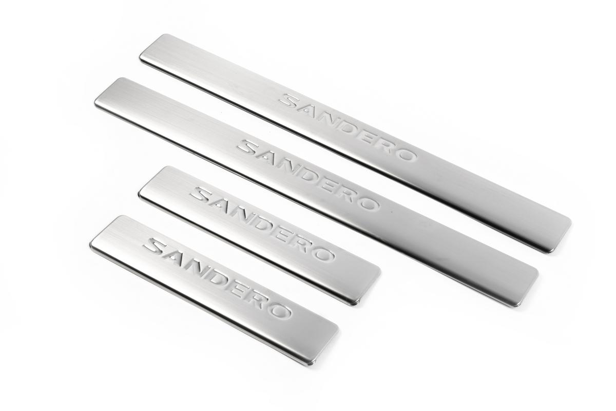 

Door sills OmsaLine (4 pcs., stainless steel) for Renault Sandero 2007-2013