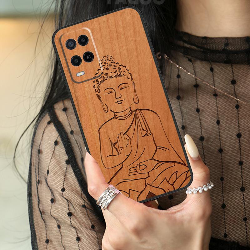 Buddha Jesus Guadalupe Holz Hülle Für Oppo A78 A98 A18 A38 A58 A60 A80 A40 A96 A76 A16 A94 A74 A54 A15 A17 A57 A77 A5 Pro