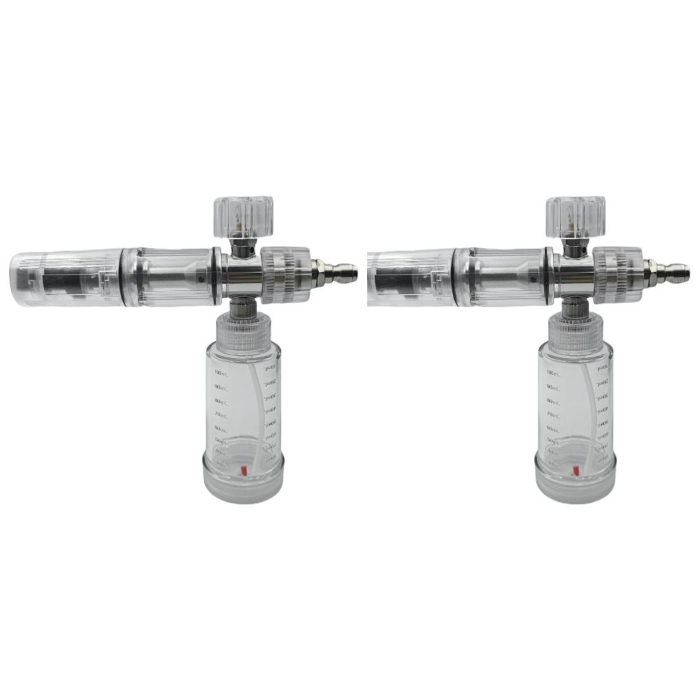 Soap Foam Spray Bottle Adjustable Pressure Washer Gun 100ml Liquid Foam Sprayer Water Foam Pot with 1/4 Inch Quick Connector