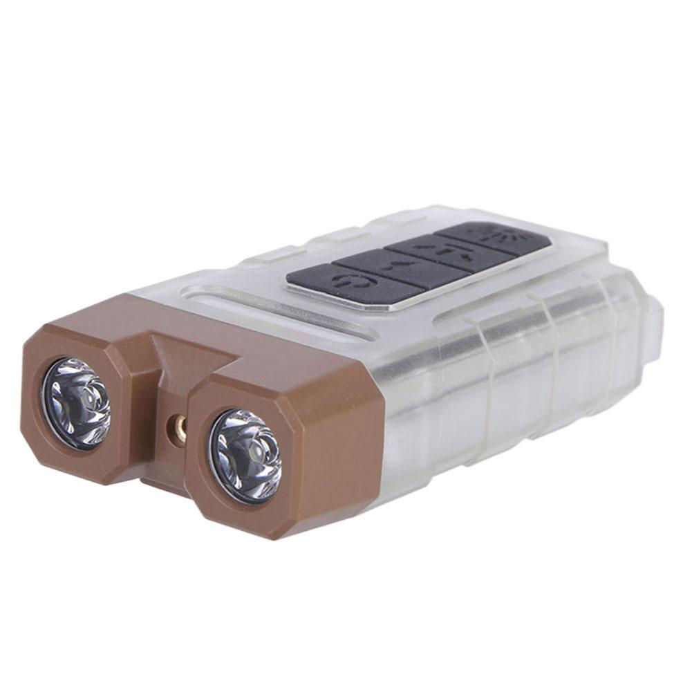 Powerful LED Flashlight Keychain USB Charging Camping Spotlight Torch 600LM Alarm Emergency Lamp for Camping Fishing Walking