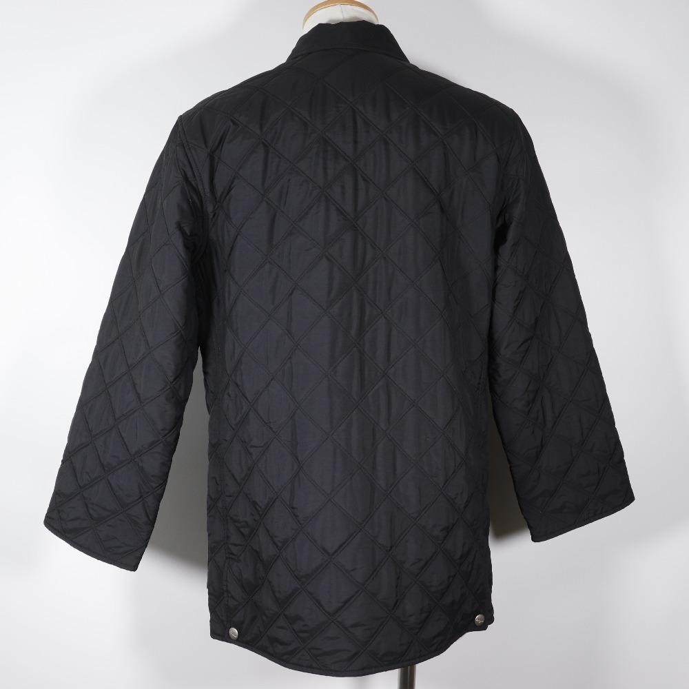 Salvatore Ferragamo batting quilting Stainless collar coat black polyester/Nylon Women Used