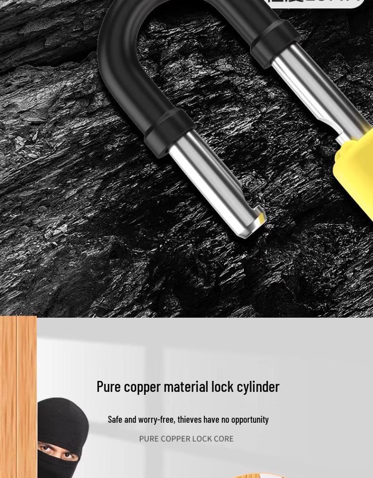 Univerzální vodotěsný protizlodějský visací zámek - Nerezový, odolný proti vypáčení, pro domácnost a bránu