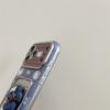 Mirror Card Pack KT Cat for iPhone17pro Phone Case Apple 16pro Denim Pattern 15pro Lanyard 14p
