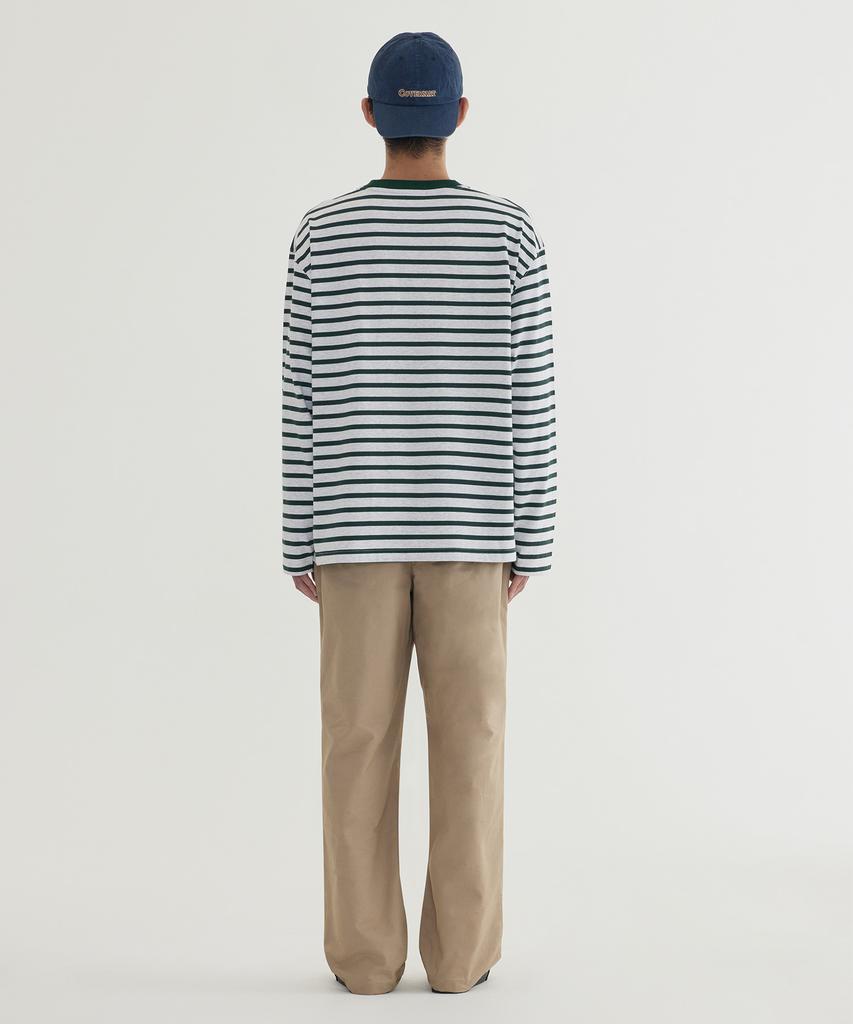 COVERNAT Striped Long Sleeve Green