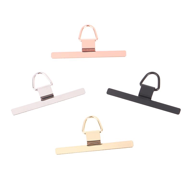 1Pcs Stainless Steel Phone Lanyard Patch Ultra Thin Mobile Phone Tether Pad Clip