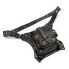 Women's Punk Chain Motorcycle Bag & Men's Retro Outdoor Phone Waist Bag