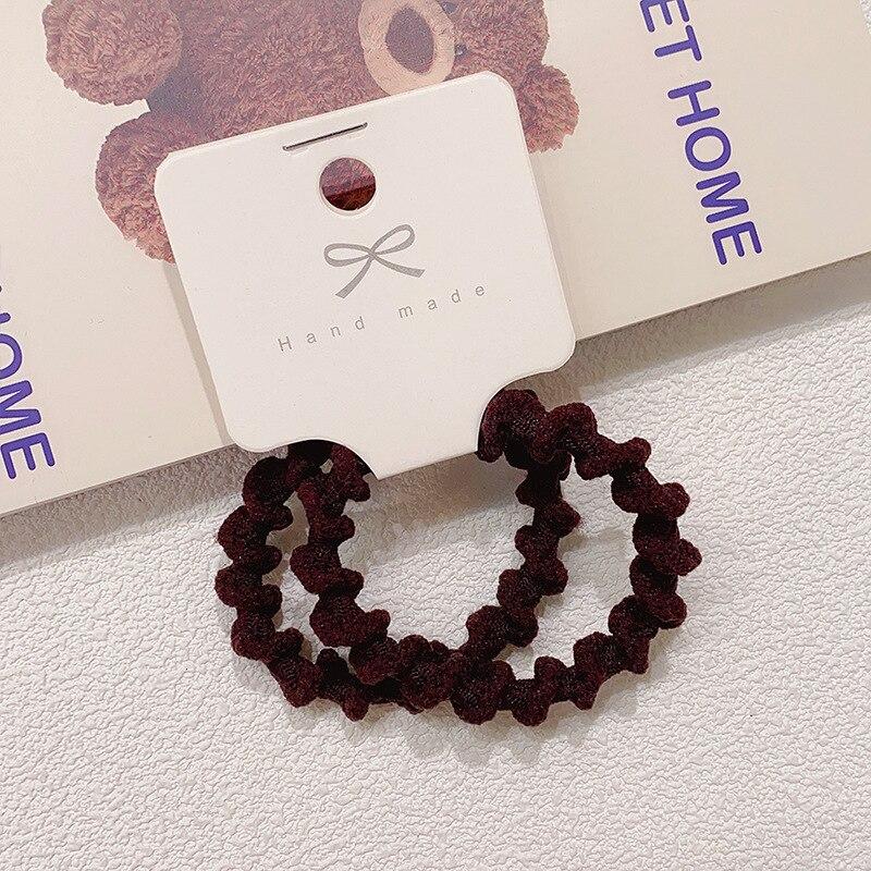 

Винтажные базовые эластичные ленты для волос для женщин и девочек, черная резинка для волос, повязка на голову, держатель для хвоста, резинка для волос, аксессуары для волос