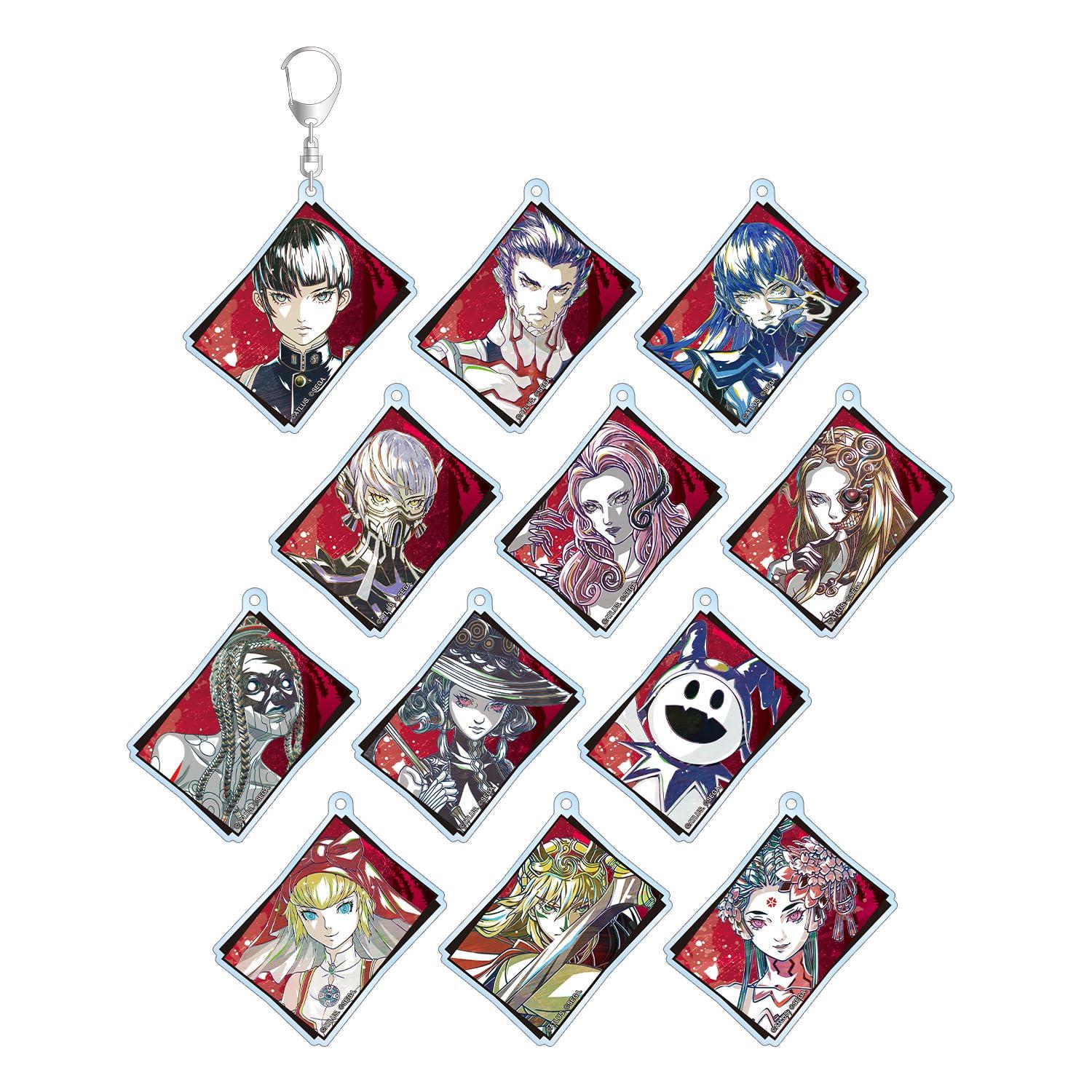 

Shin Megami Tensei V Vengeance Trading Ani Art Acrylic Box of 12 Keychains,