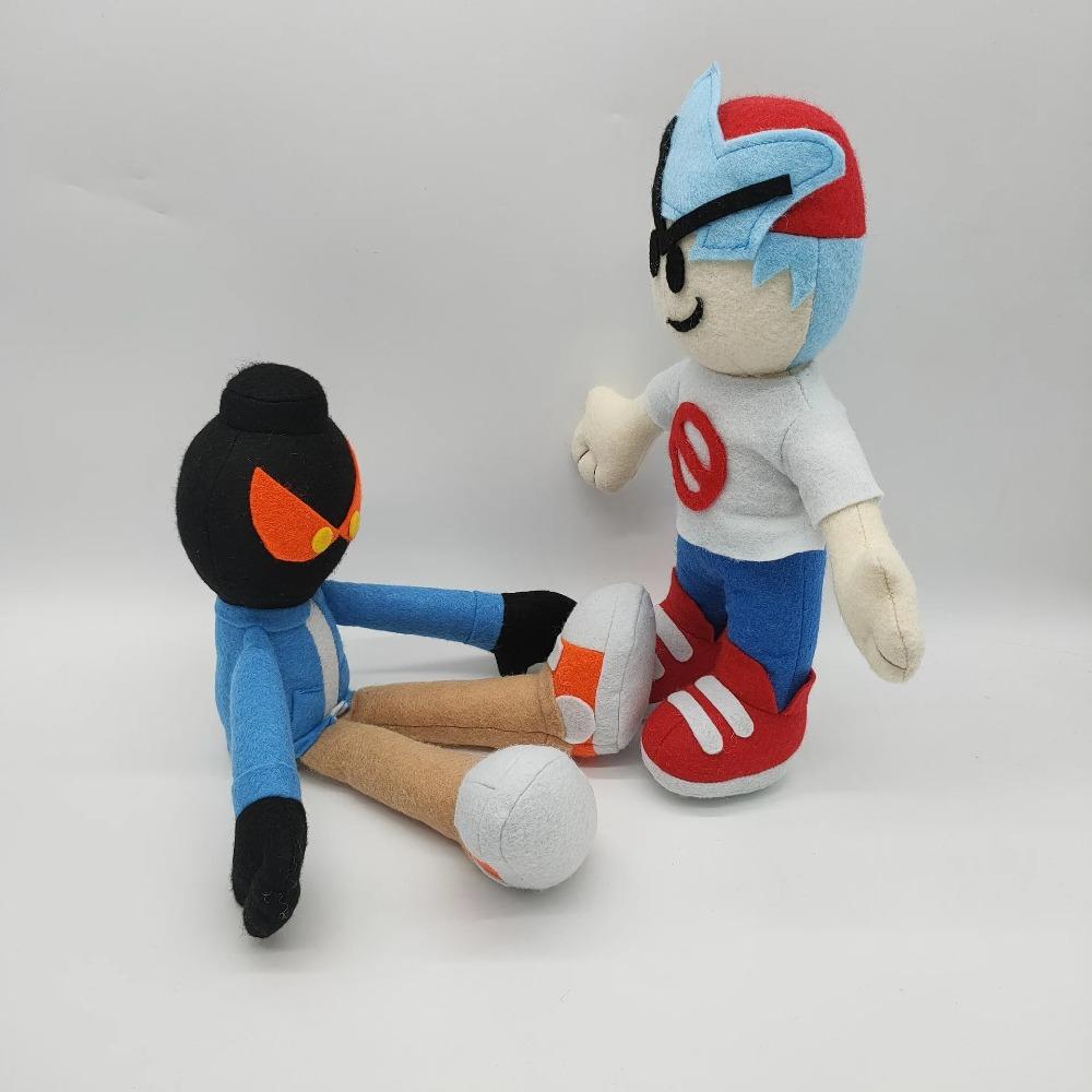 Friday Night Funkin Peluche Morbidi Ripieni Cartoni Animati Gioco Mese Spettrale Bambole Skid e Pump Per Regalo Bambino