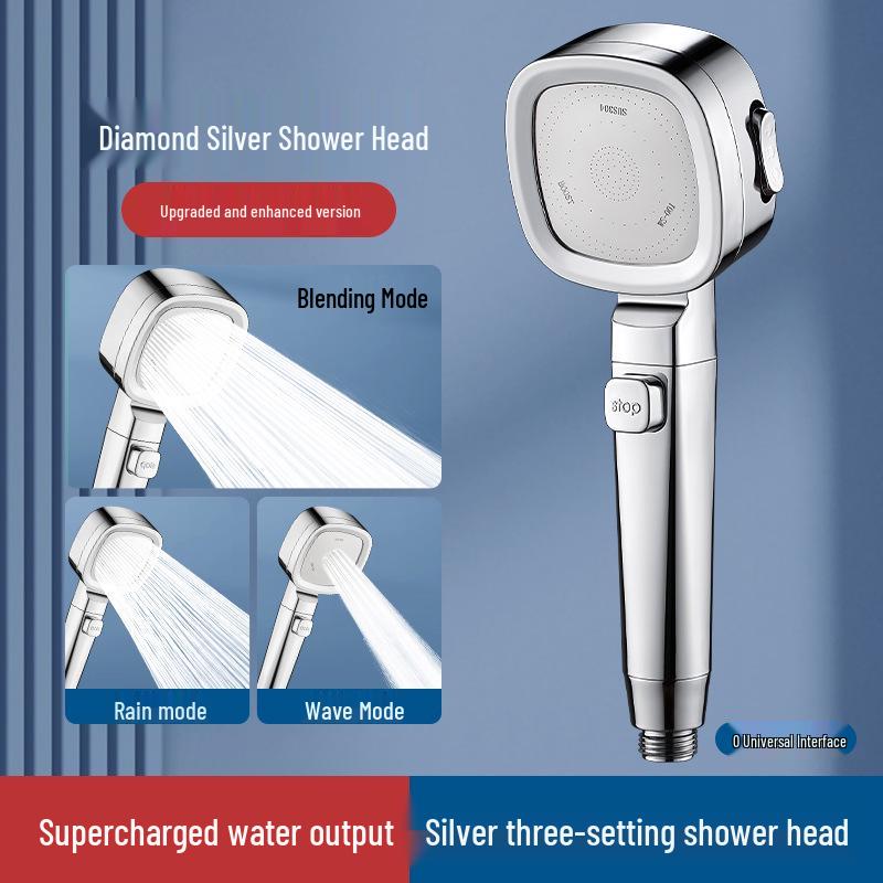 Powerful Boost Rain Shower Head Set for Bathroom & Home