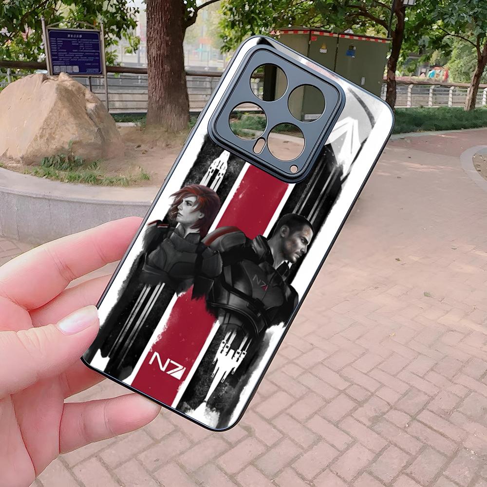 N7 Mass Effect Phone Case for Xiaomi Redmi Note 13 12 11 10 13c 9t 12s 11s 12c Pro glass Cover