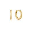Ania Haie Smooth Huggy Mini Hoop One-Touch Ring 925 Silver Earrings E035-14