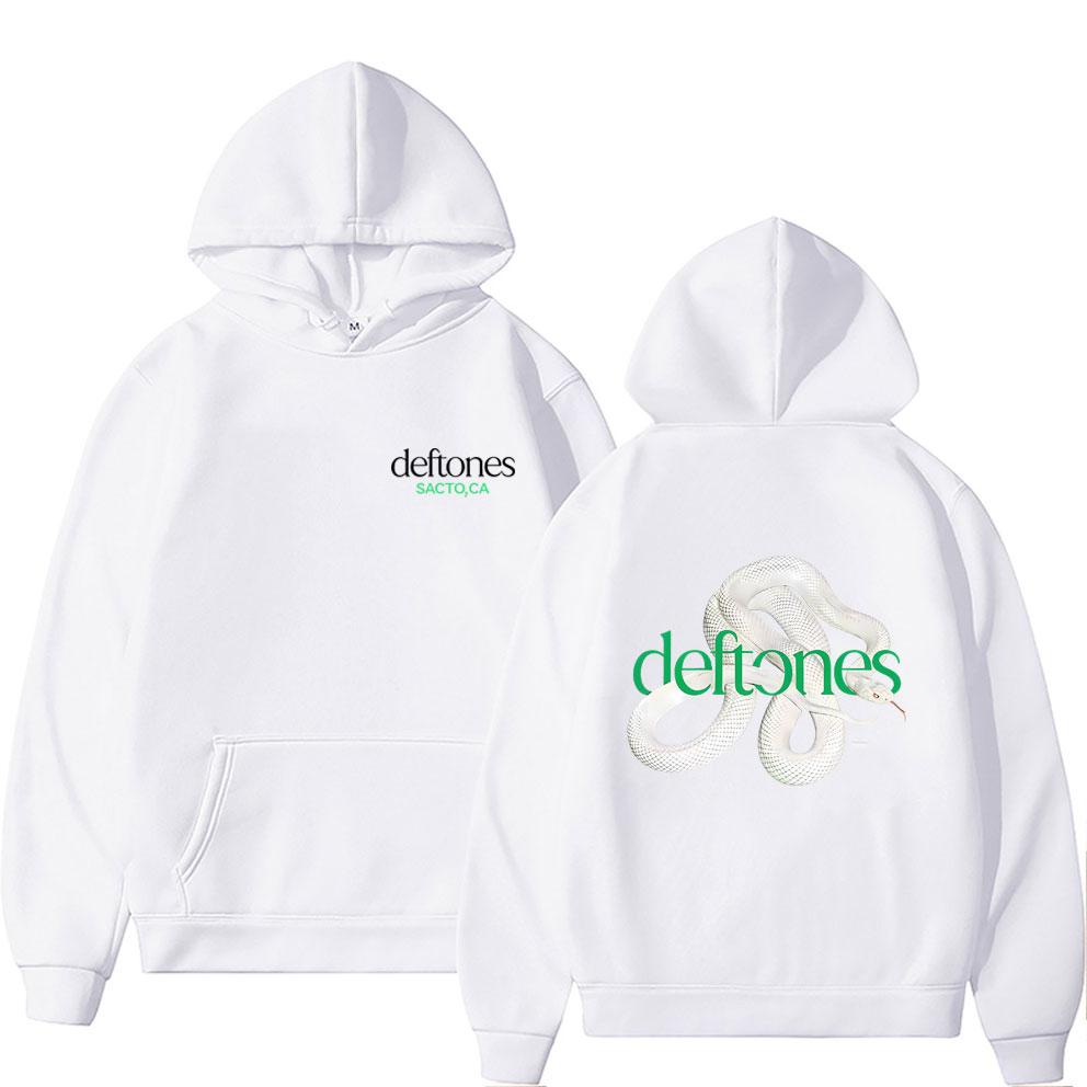 Rockband Deftones Private Music Schlange Grafikdruck Hoodie Herren Damen Vintage Alternative Heavy Metal Übergroße Pullover Hoodies