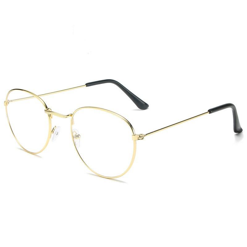 Classic Round Shape Reading Glasses Metal Material Frame Clear Glasses Men Glasses MIRROR Men Women Eye Glasses for Women