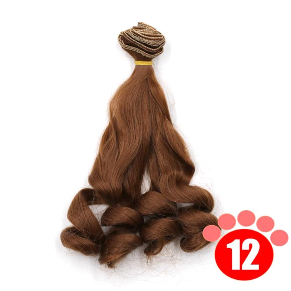 

20*100СМ Bjd Парик Термостойкое волокно Аксессуары для кукол Мода Детская игрушка Подарок 12