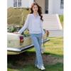 MOKANA Women's Hooded Long Sleeve Knit Sweater