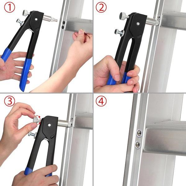 150PCS Rivet Nuts Plier Mandrel Kit M3/M4/M5/M6/M8 Nut Rivet Mandrels Repairtool Rivetgun Flatheadscrew Pop Nut Rivet Plier Set