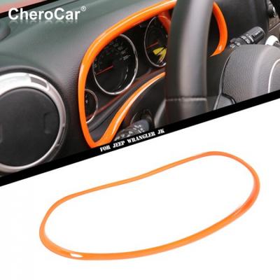 Dekorativní rámeček palubní desky pro Jeep Wrangler JK 2011-17 Oranžový