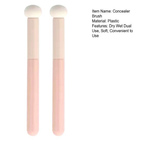 2 ks Perfektně padnoucí korektorový štětec Mokré a suché dvojí použití Skvělá houbičková hlava ve tvaru houby