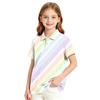 Girls' Polka Dot Print School Uniform T-Shirt for Casual and Formal Wear