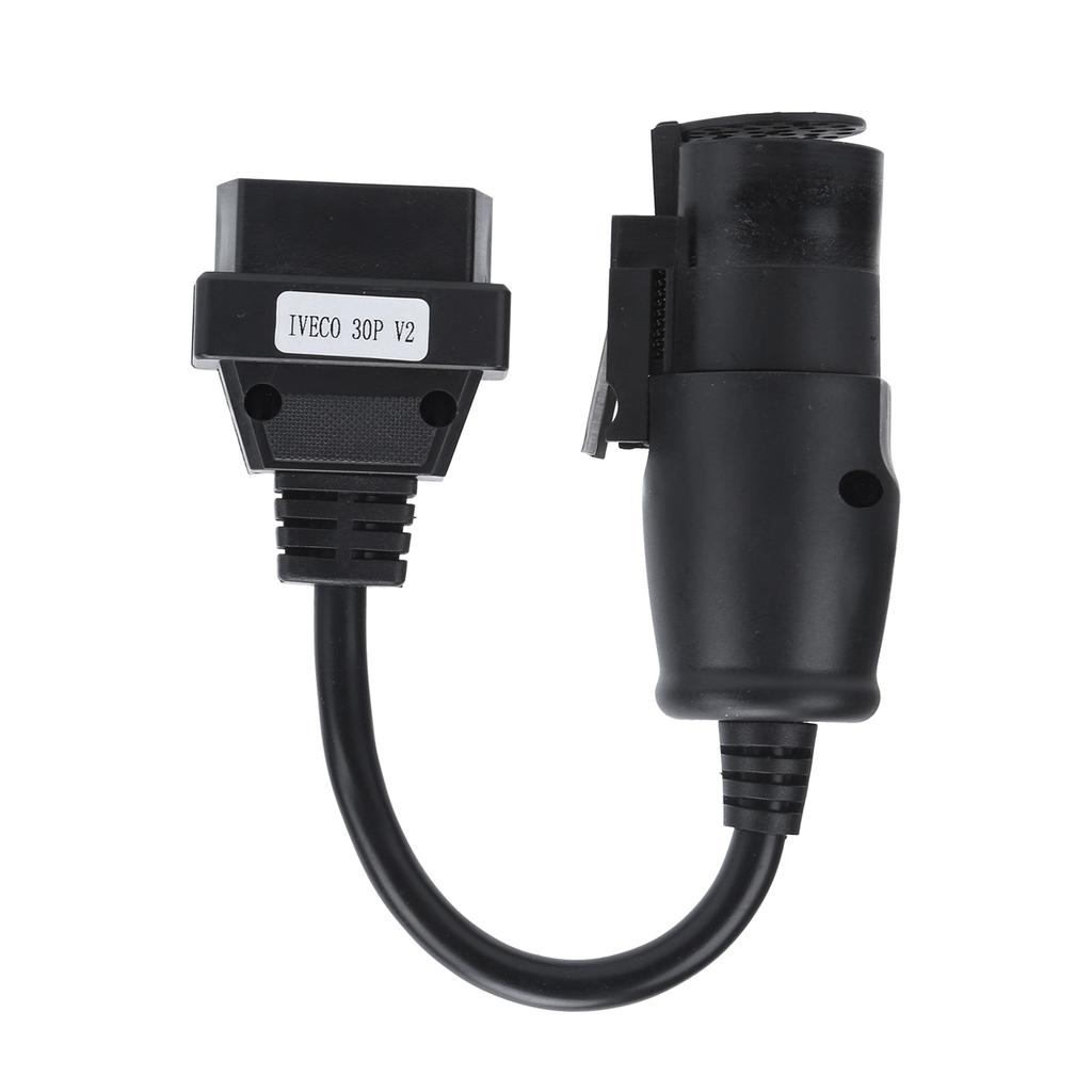 OBD2 30Pin?16Pin Diagnostic Cable Adapter 250mm9.8in Length Replacement for IVECO Trucks