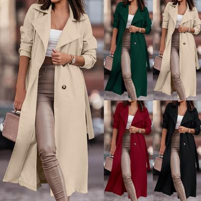 Womens  Jackets Buttons Fall Casual Windbreaker Coats Jacket Outerwear With Pockets