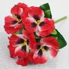 Dyed Edged Artificial Pansy Flowers DIY Floral Simulation Flowers  Photography Props