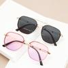 Retro Round Double Beam Sunglasses Metal Hollow Large Frame Sun Glasses For Men Women Shades Outdoor Driving Goggles Uv400