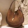 Design Borsa Sottobraccio da Donna, Borsa a Raviolo, Borsa Tote, Borsa alla Moda e Popolare, Borsa a Forma di Mezzaluna, Grande