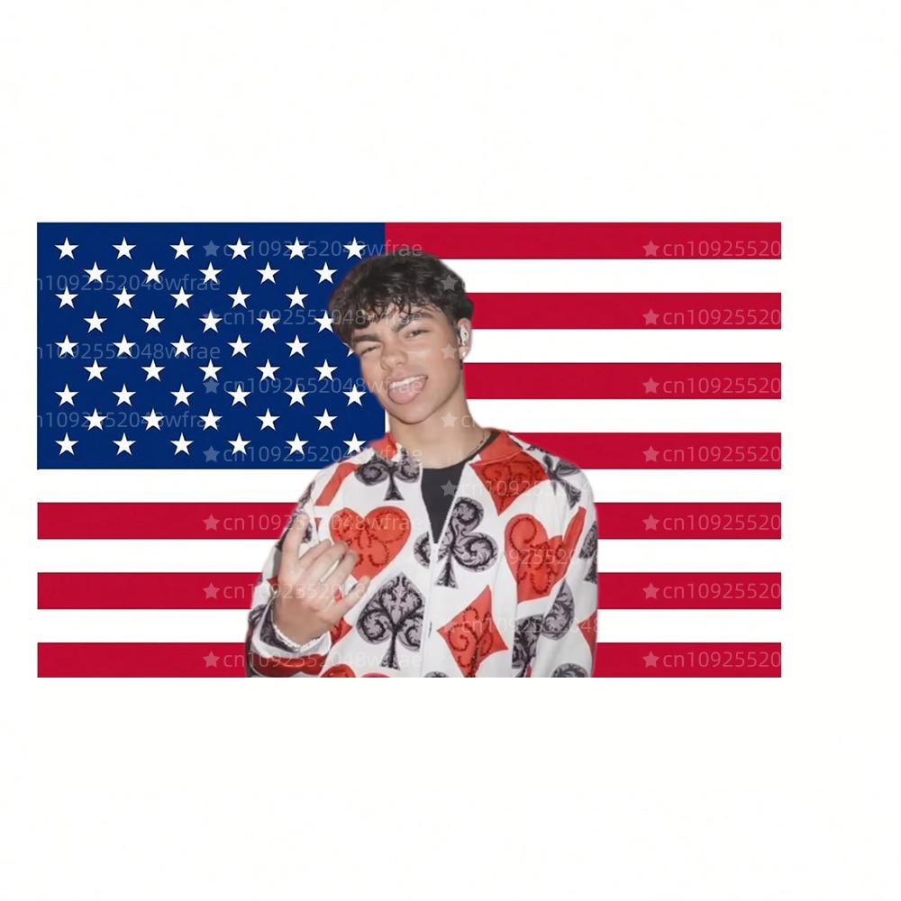 1PC MMalachi Barton Pink American Flag Tapestry Youth Dormitory Bedroom Fan Gift Wall Durable Decoration