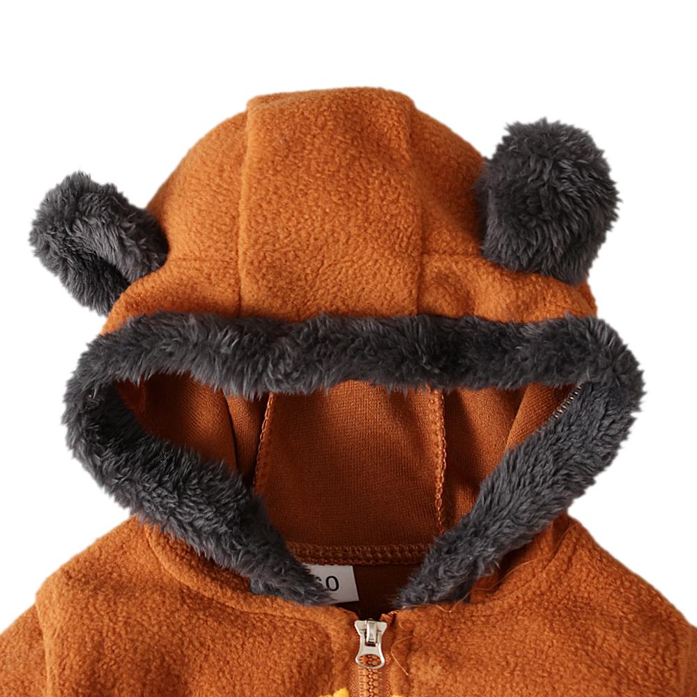 Giubbotto Invernale Bambino Con Cappuccio Orso | Tuta Pagliaccetto Piumino | Caldo E Morbido | Per Neonati E Bambini - Foto 4