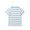 Kız Çocukları İçin Uyumlu Çizgili Kısa Kollu Tişört Çocuk Yazlık Nefes Alabilen Üst Yazılı