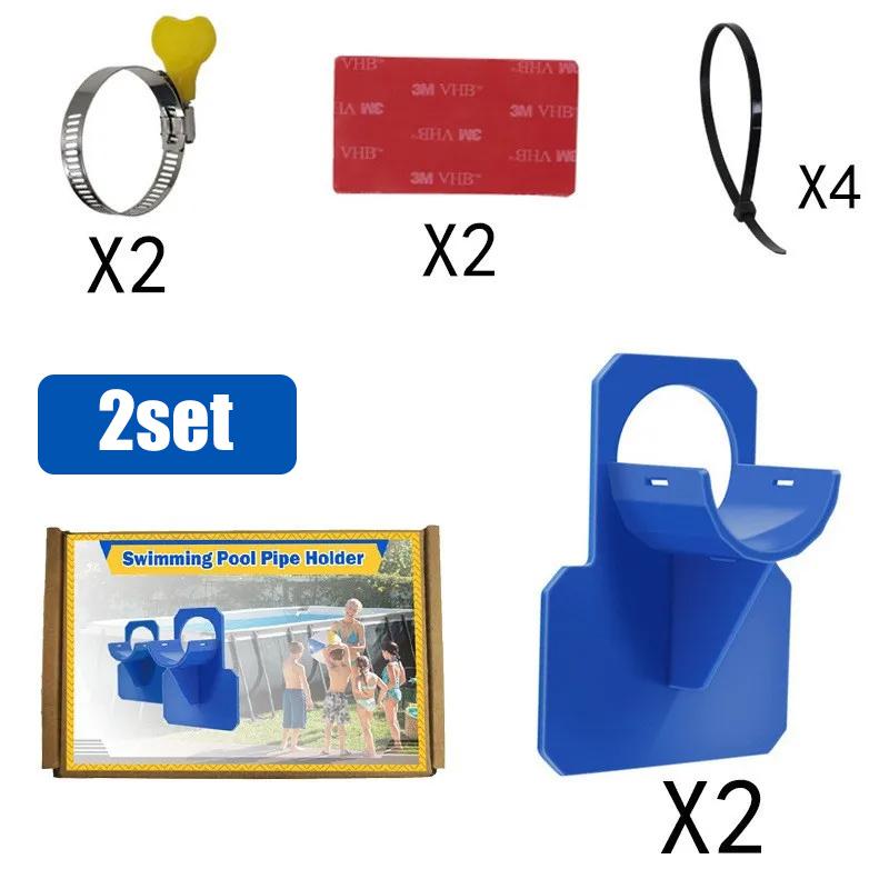 Swimming Pool Filter Pump 1.5m Hose, Pool Hooks for Poles Adjustabl Pool Pole Hanger for Above Ground Pools SAccessories