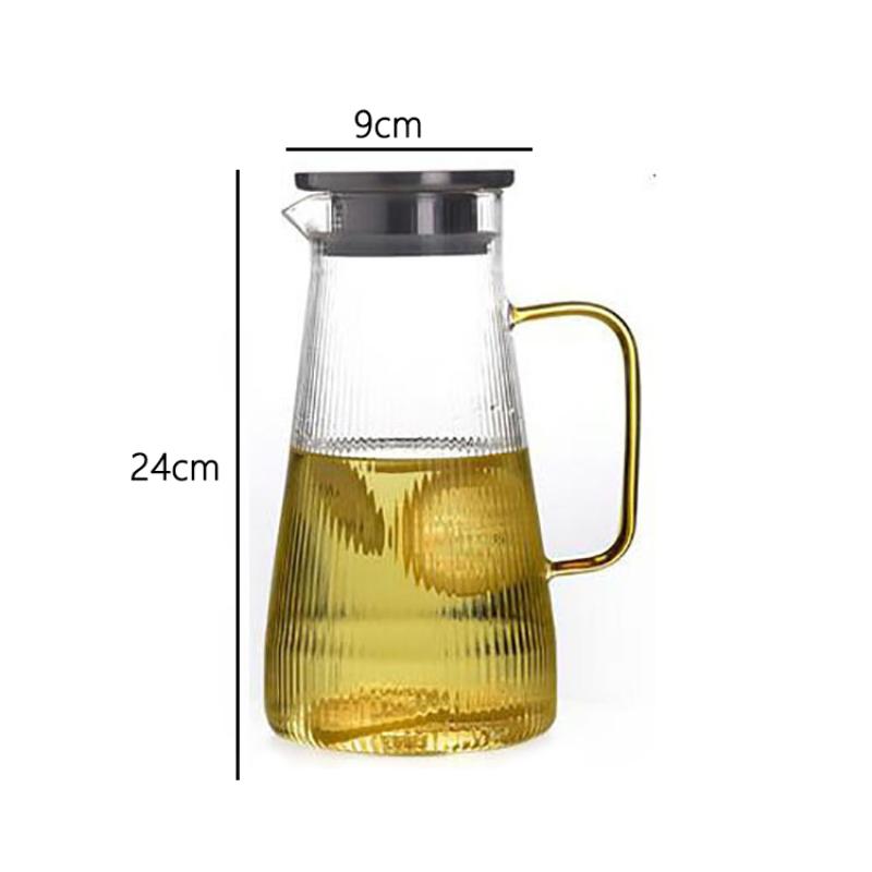 Creative Cold Kettle Cold Cold Brewing Pot Household Water Pot with Handle Summer Transparent Beverage Pot Kitchen Accessories