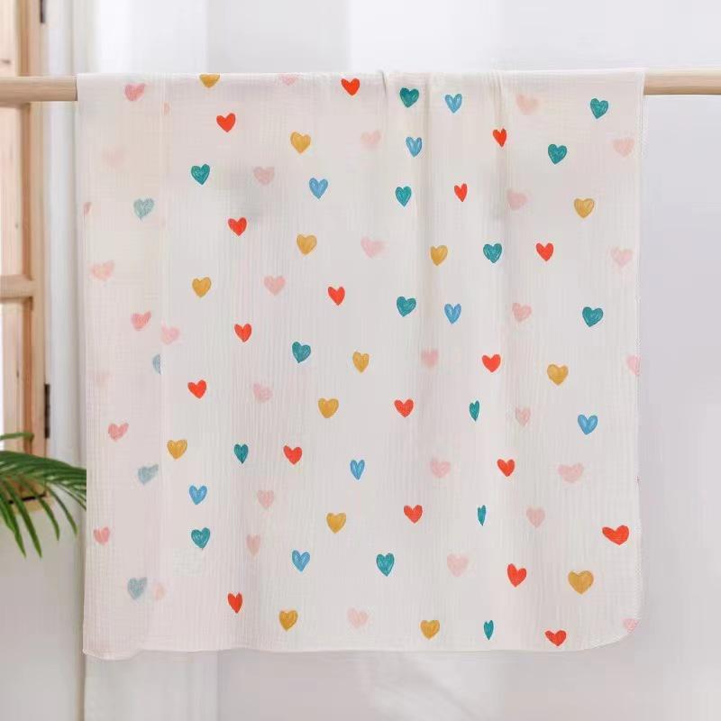 Korean Style Two-Layer Swaddle Blanket for Newborns, Super Absorbent Gauze Bath Towel, Lightweight Summer Design