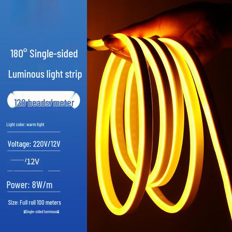 

Flexible Silicone LED Neon Strip Light, Outdoor Warm White, 220V