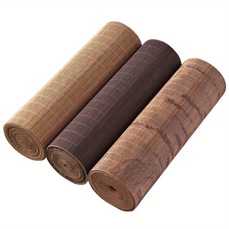 30x90cm Bambus-Teematte Wasserdicht Handgefertigt Bambusgewebt Zen-Stil Retro Chinesischer Stil Tischflagge Bambusvorhang Isolationsmatte
