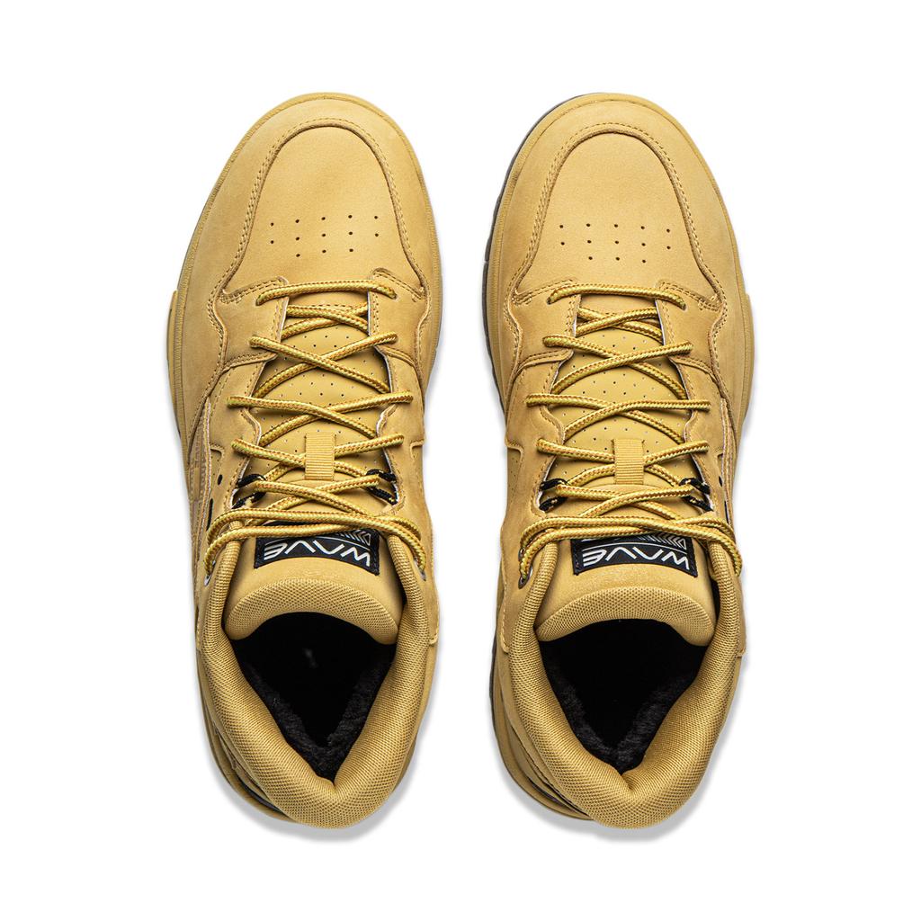 Li Ning Wave MID Thermal Slip Resistant Mid top Skateboard Shoes Unisex Umber AGCV379-1