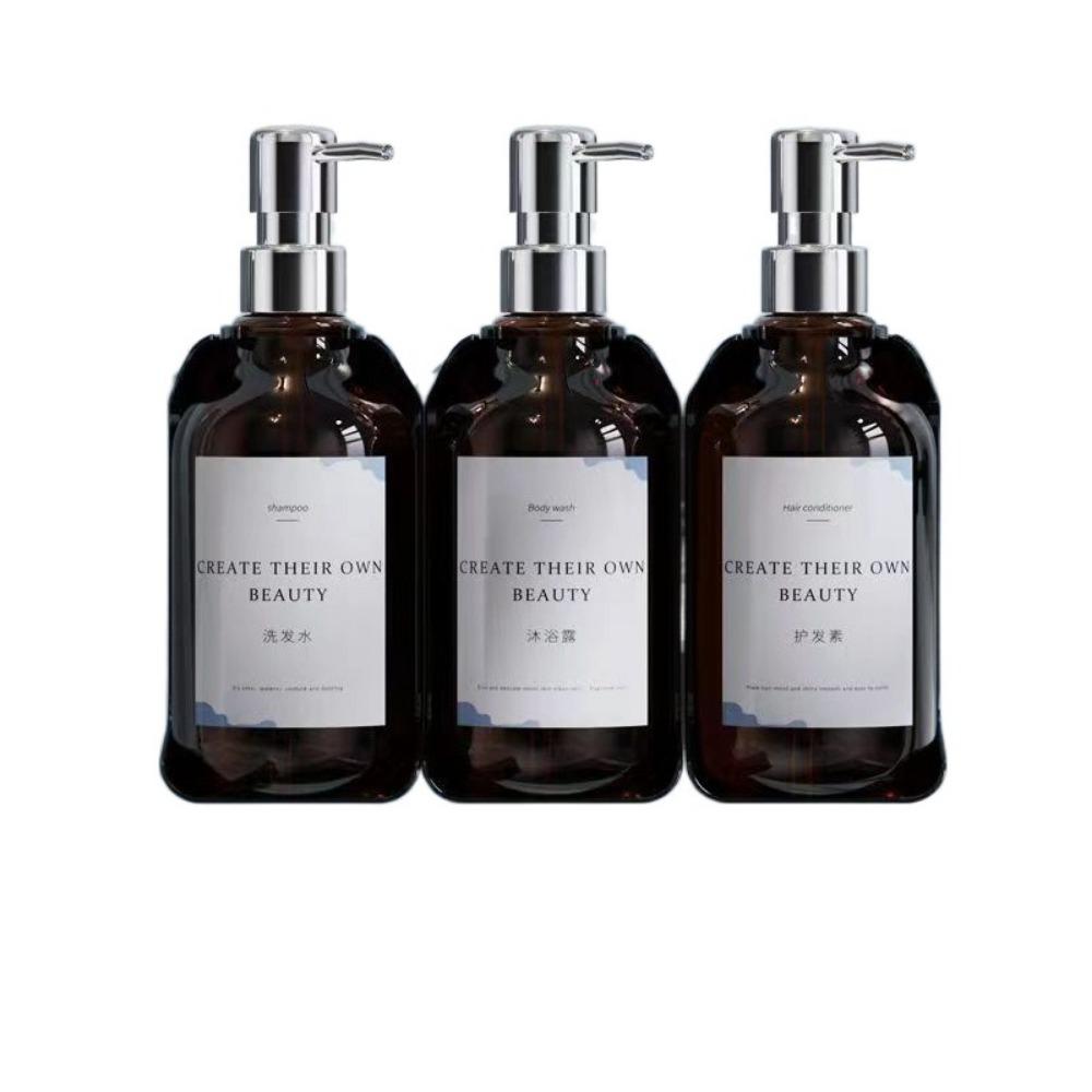 Lock Empty Pump Bottle Hand Press Bath Lotion Container Wall Mounted Soap Dispenser  Hotel