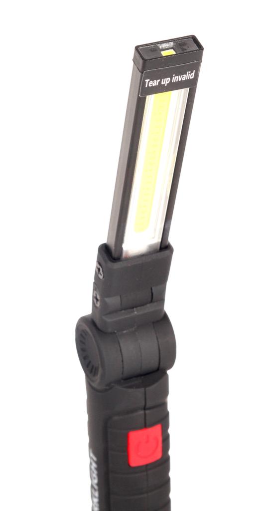 Rechargeable Led Cob Workshop Lamp, 900 Lm, With Flashlight, Small