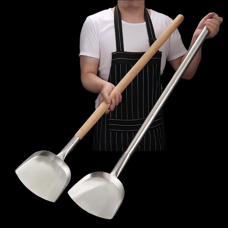Large 304 Stainless Steel Wok Spatula