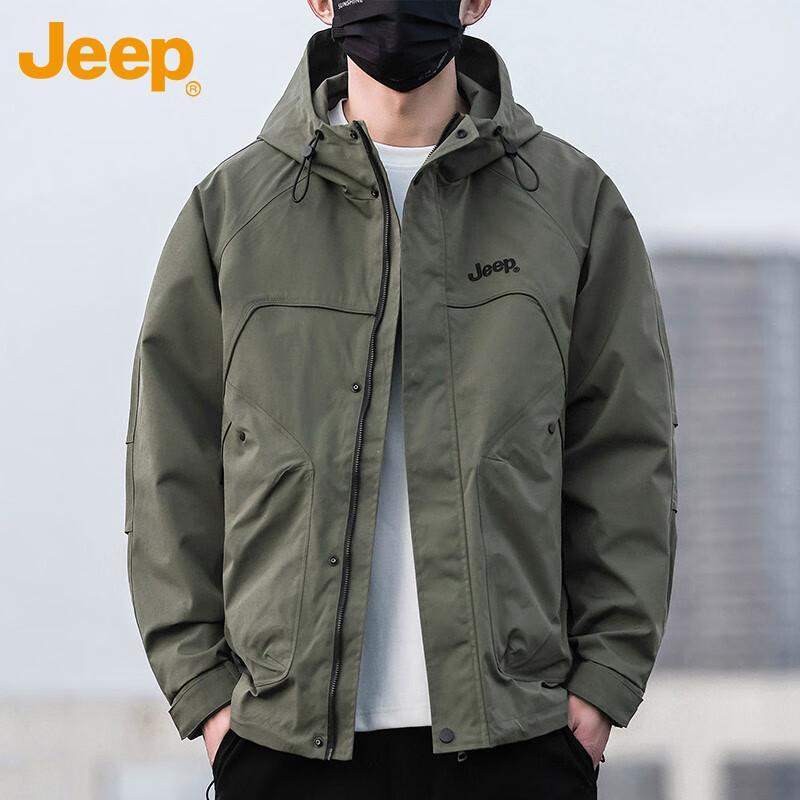 

Jeep Men s Hooded Windbreaker Jacket 2XL